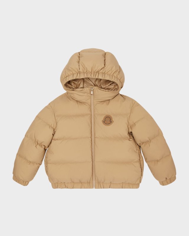Girl's Clarita Embellished Bell Puffer Jacket, Size 4-